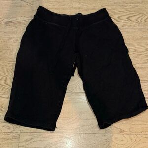 Vintage champion cotton black sweater shorts size Xs